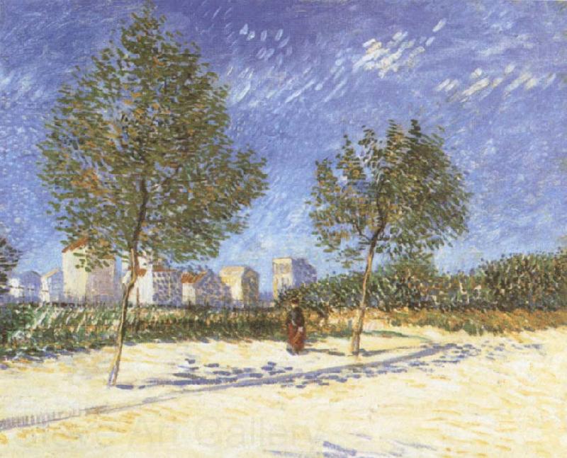 Vincent Van Gogh On the outskirts of Paris Spain oil painting art